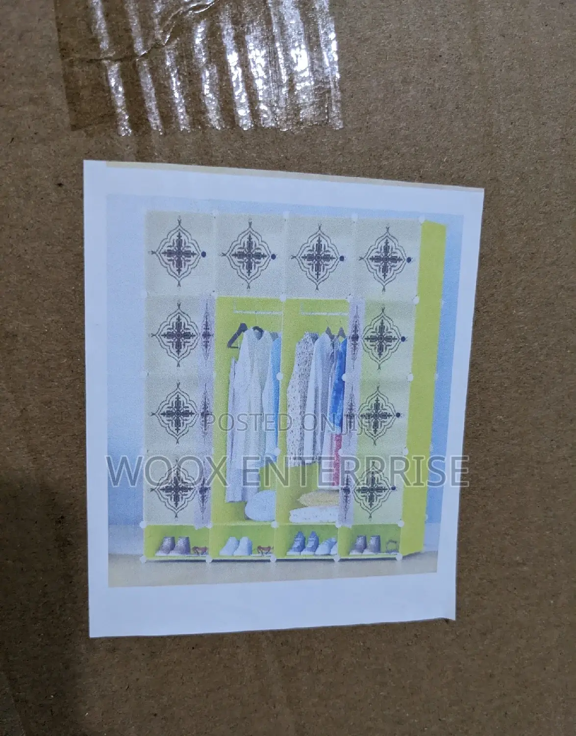 Plastic Wardrobe/Shoe Rack (16 Cubes)