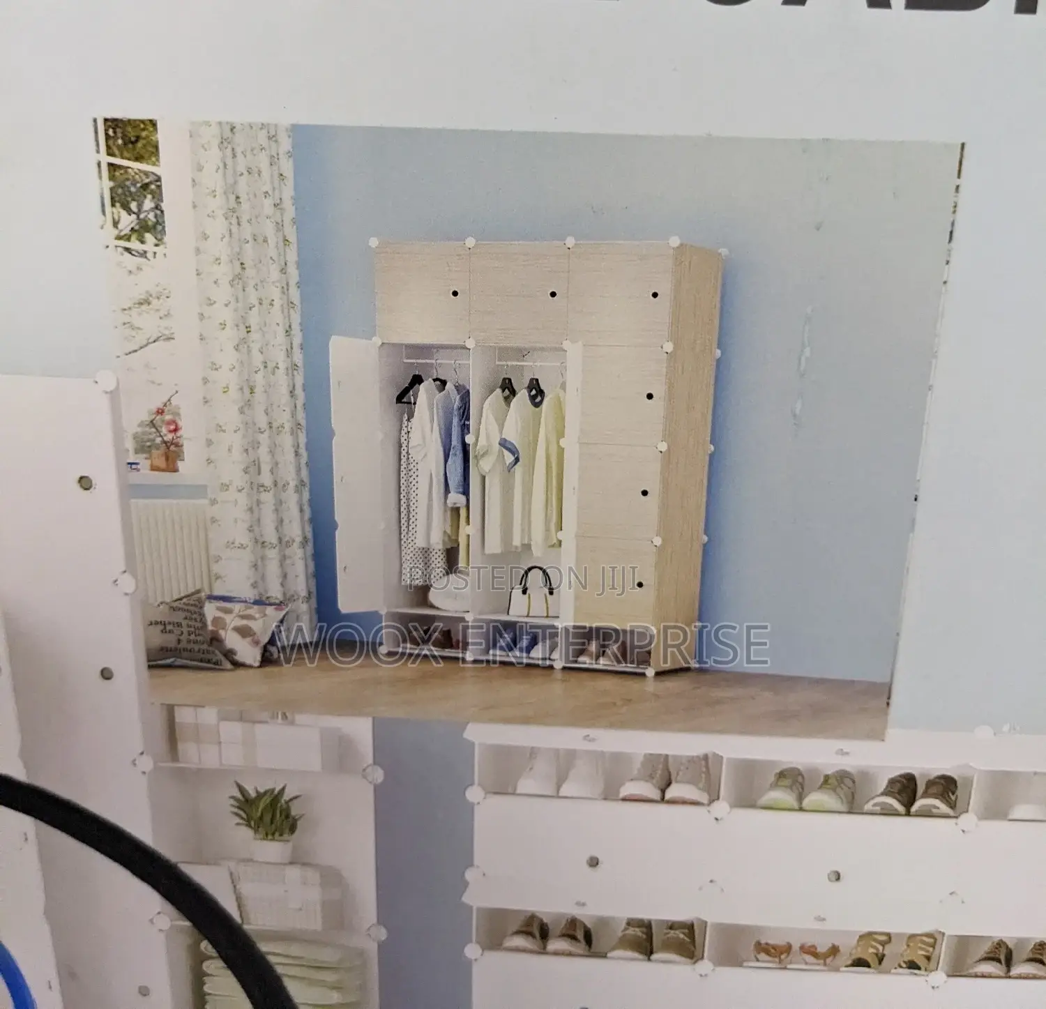 Classic Plastic Wardrobe/Shoe Rack (12 Cubes)