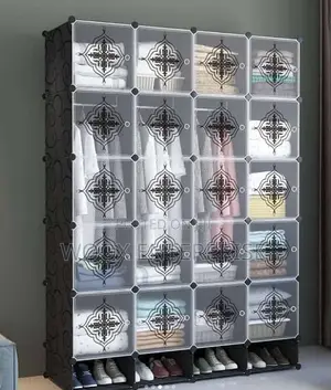 Cube Wardrobe/Shoe Rack (20 Cubes)