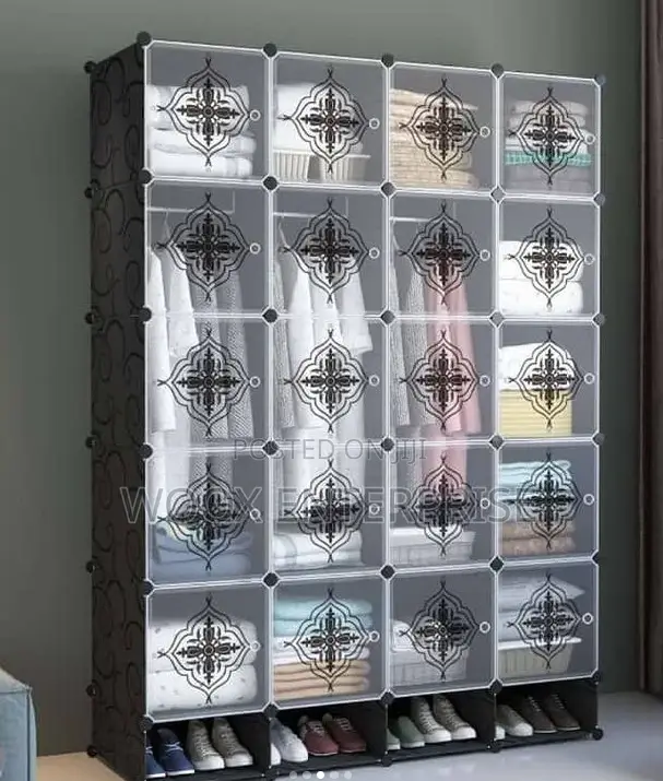 Cube Wardrobe/Shoe Rack (20 Cubes)