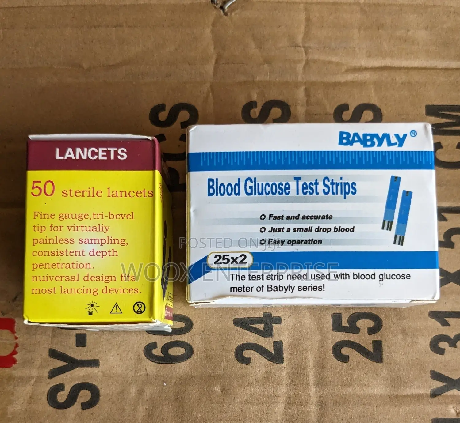 Babyly Blood Glucose Test Strips and Lancets