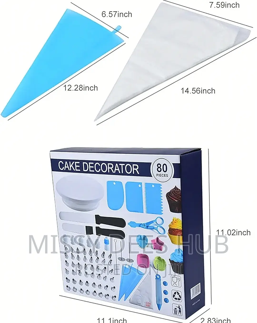 80pcs Cake Decorator