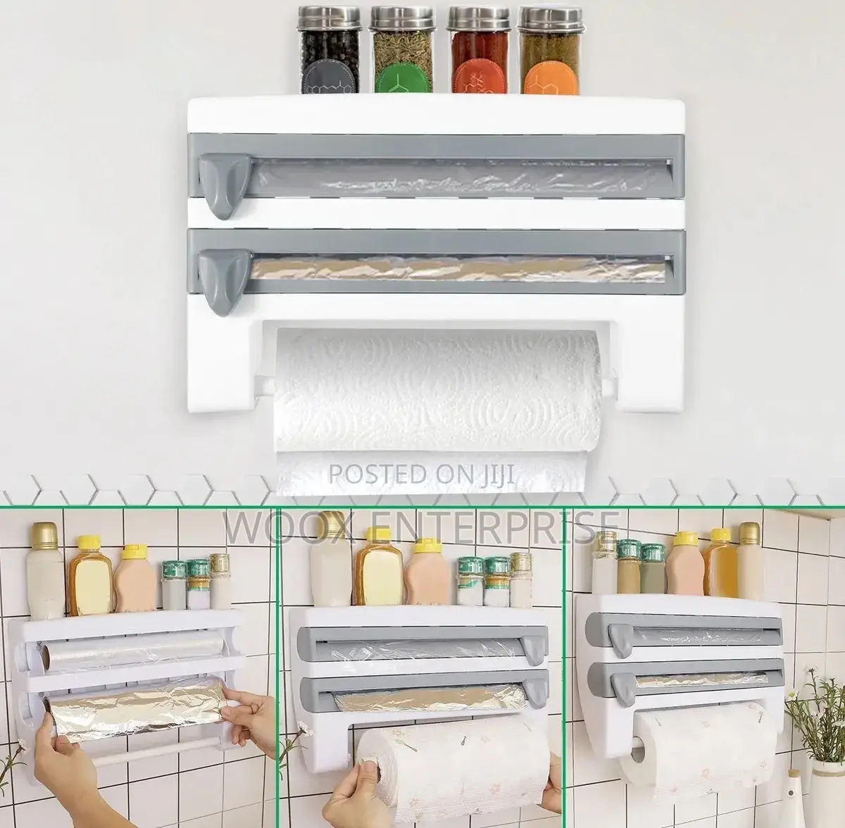 Kitchen Wall Mount Rack /Paper Towel Holder