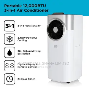 Sweat No More! Black Decker 1.5HP Wi-Fi 12000BTU MOBILE AC