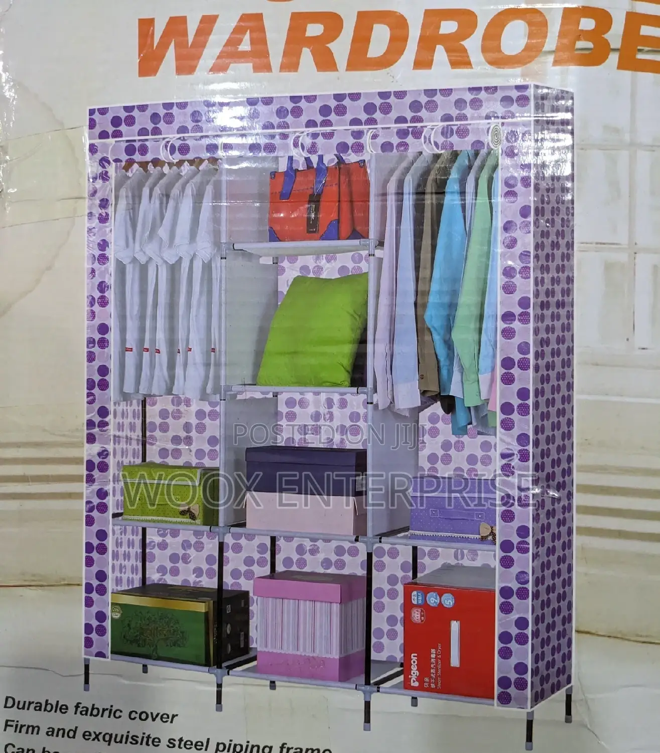 Foldable Cloth Closet/Wardrobe (3 in 1)