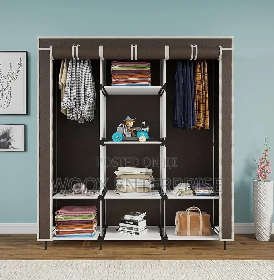 Foldable Cloth Closet/Wardrobe (3 in 1)