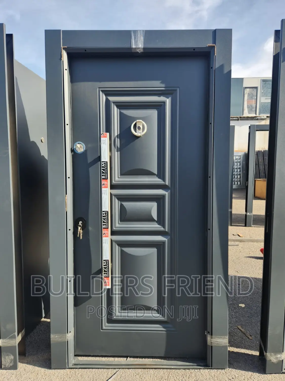 Gray Full Metallic Heavy Turkish Security Door+All Accessory