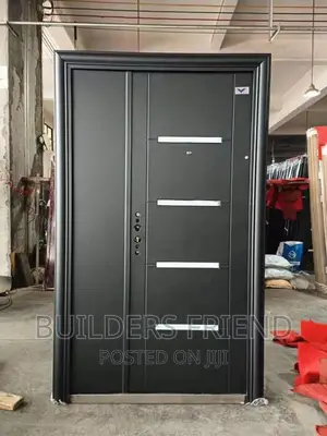 New Smooth One Half Standard Steel Security Door+Handle