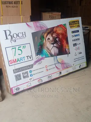 Roch 75" Smart Uhd Android Satellite Digital Led Tv