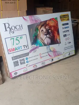Roch 75" Smart Uhd Android Satellite Digital Led Tv