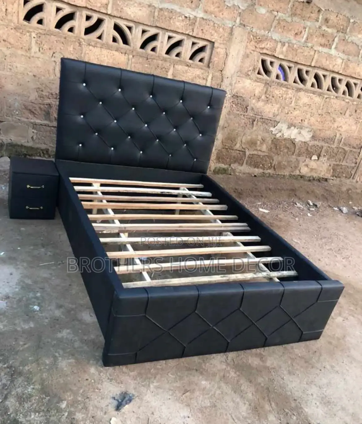 Double Bedframe And Side Drawer
