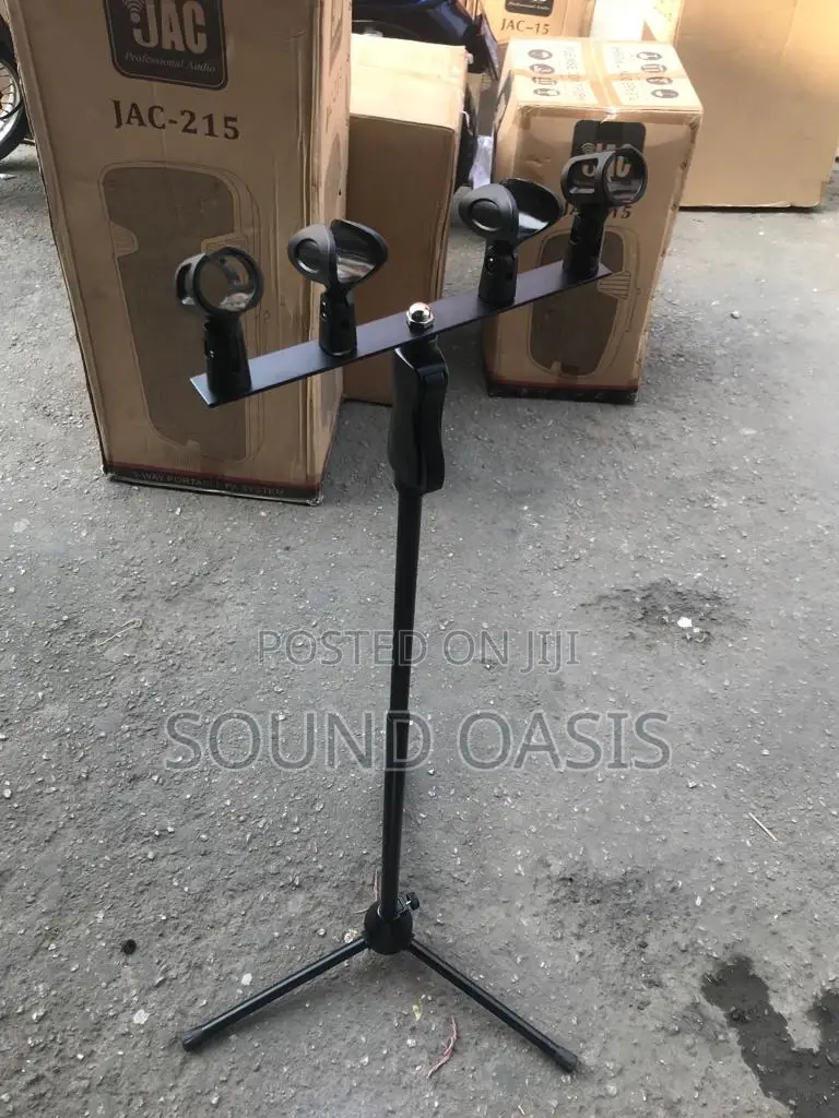 JAC T Bar – Four Mic Holder – Holds Four Microphones