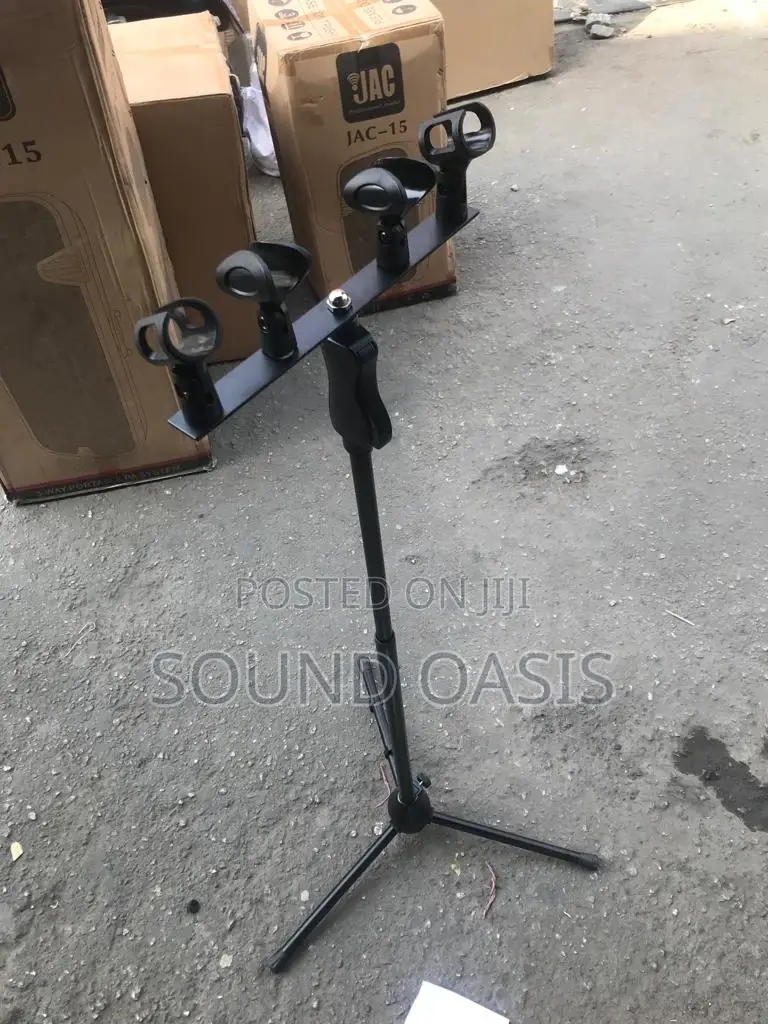 JAC T Bar – Four Mic Holder – Holds Four Microphones