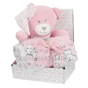 Baby Blanket and Teddy Bear, Swaddle With Adorable Teddy
