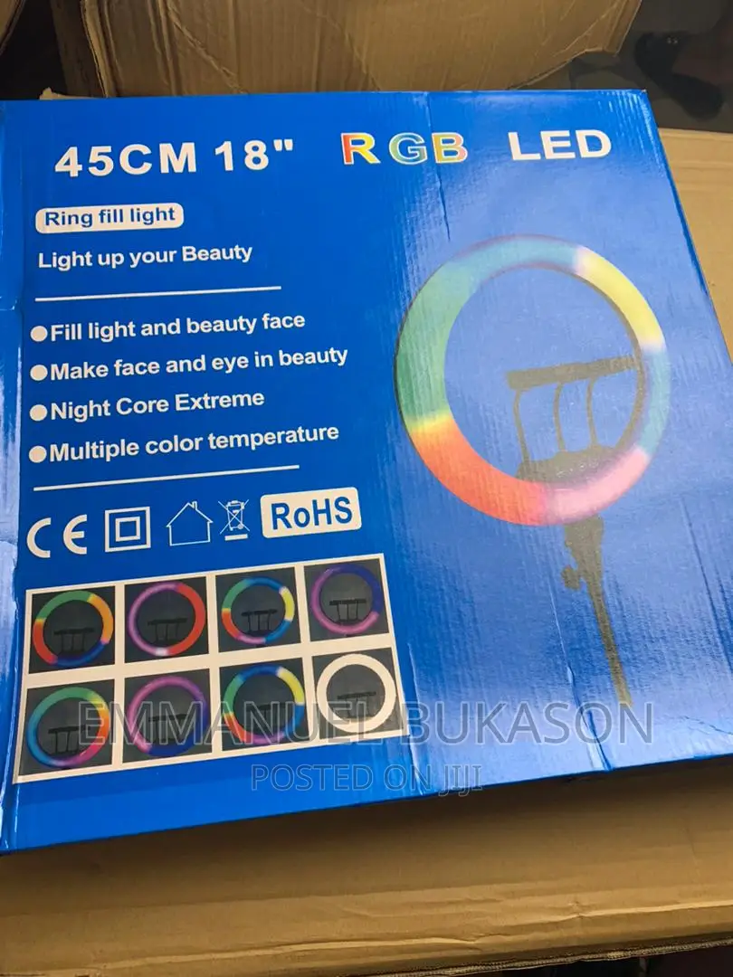 18inch RGB Ringlight With Bag and Stand