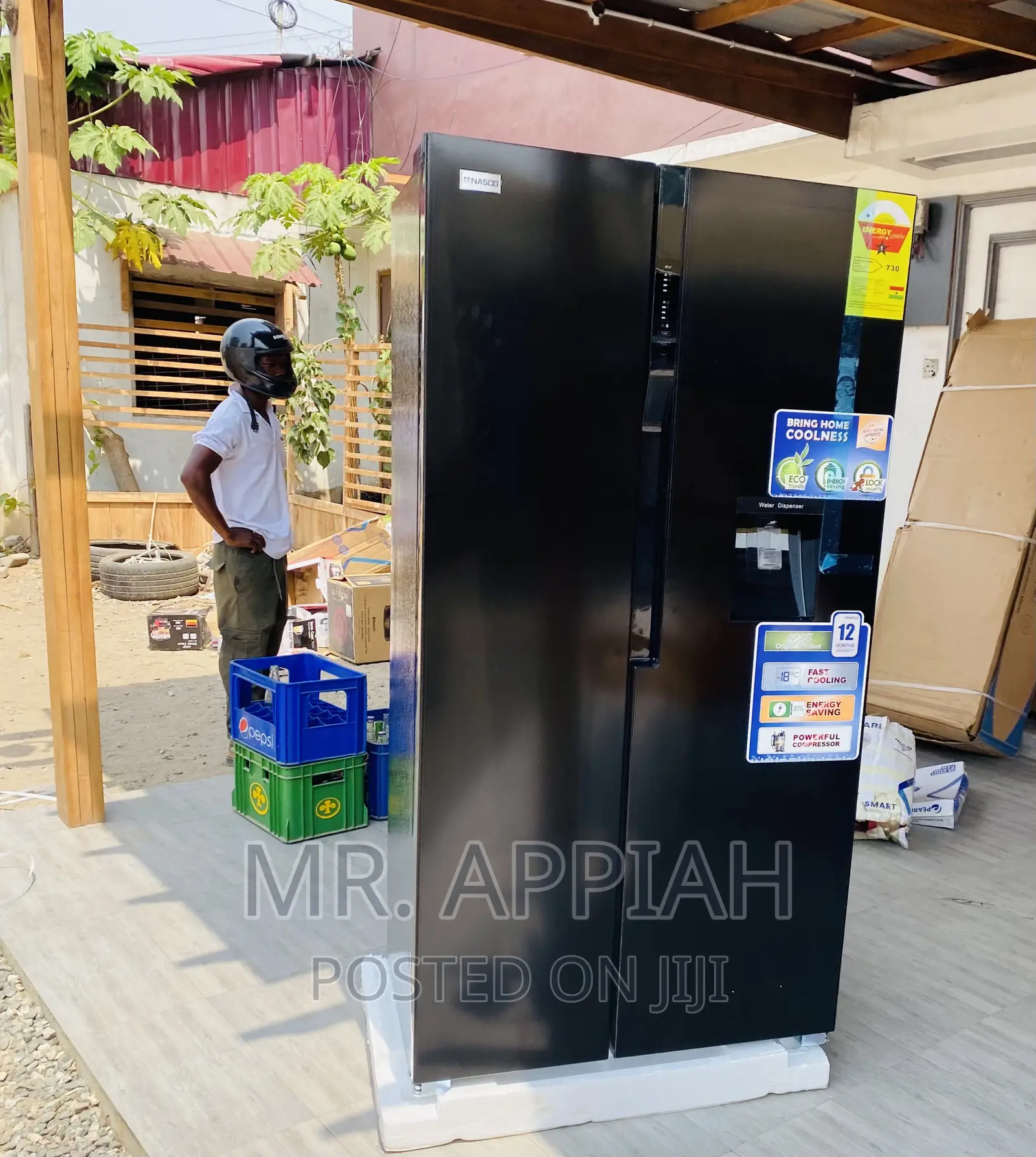 Energy Sufficient NascoNassb2-64s Side by Side Fridge(502L)