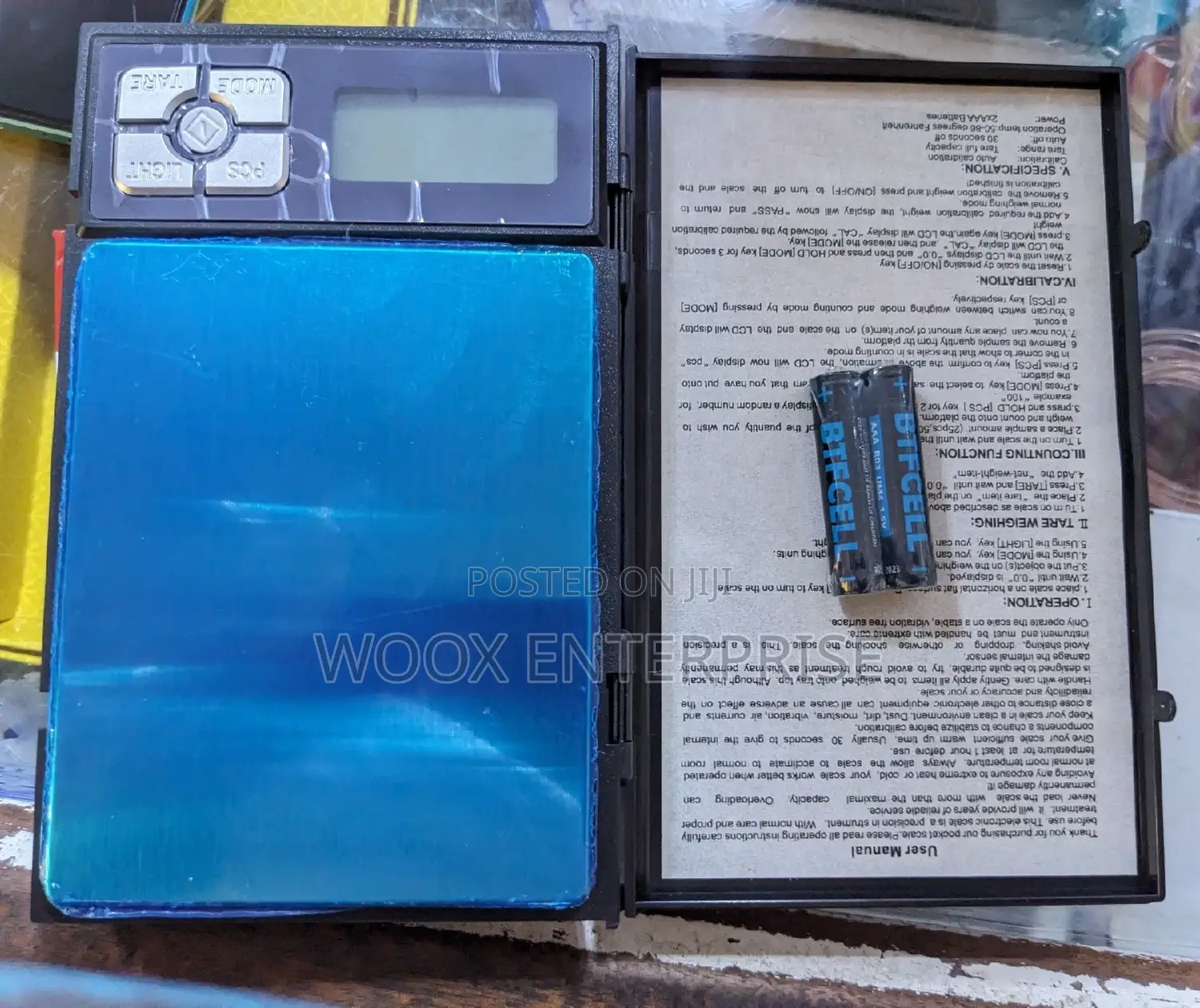 Notebook Digital Scale