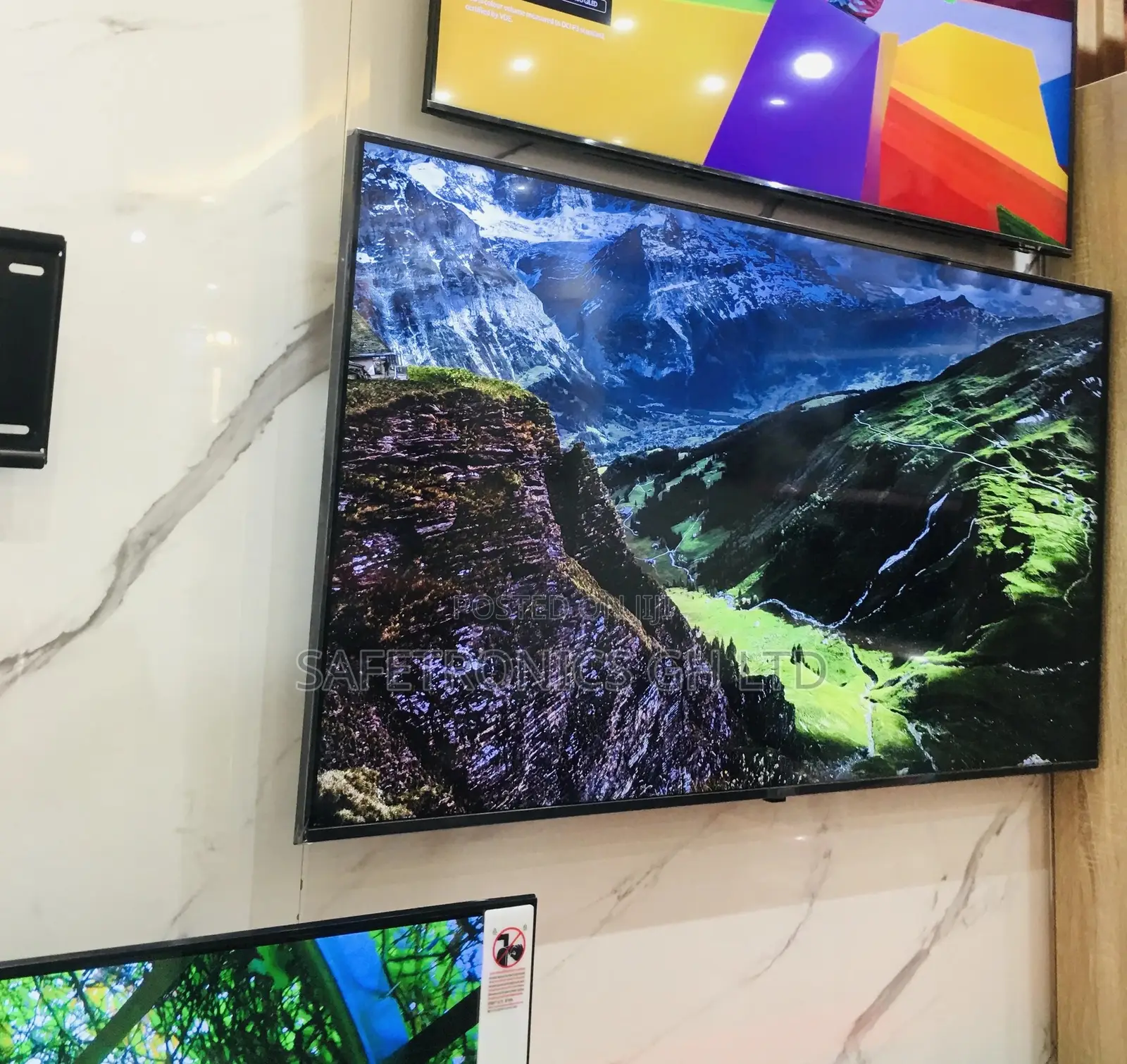 Smart Electric Black Samsung AU80 50 Inches Glossy LED Tv