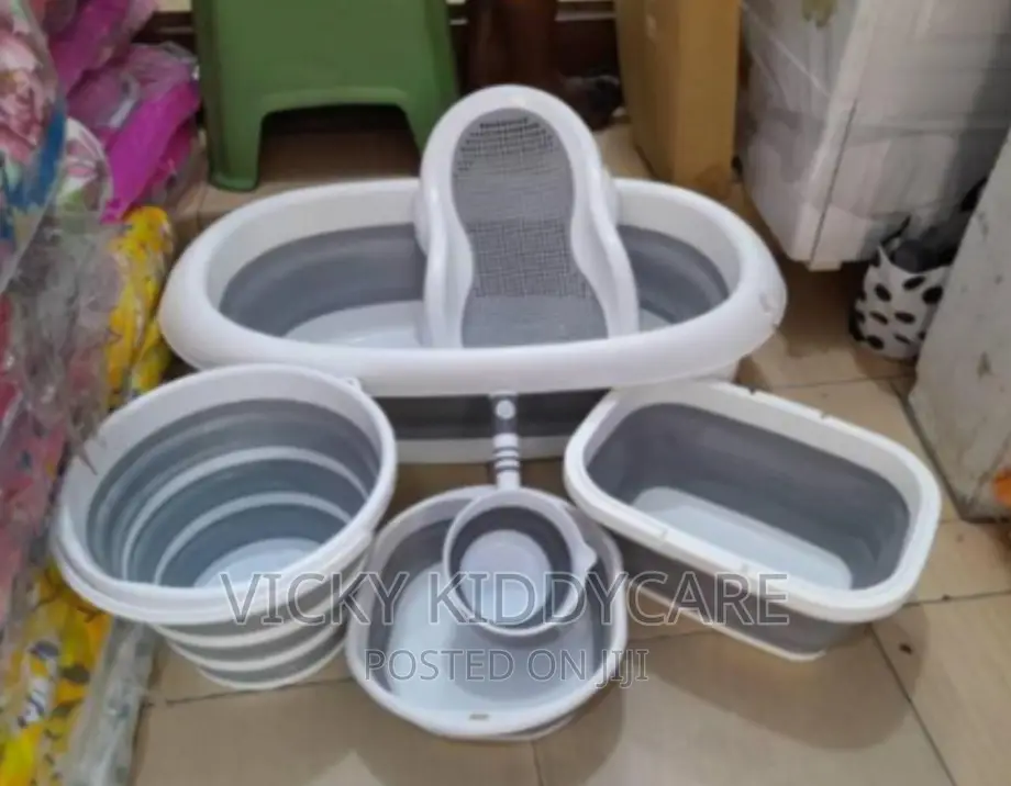 6 PCS Foldable Baby Bath Tub Set