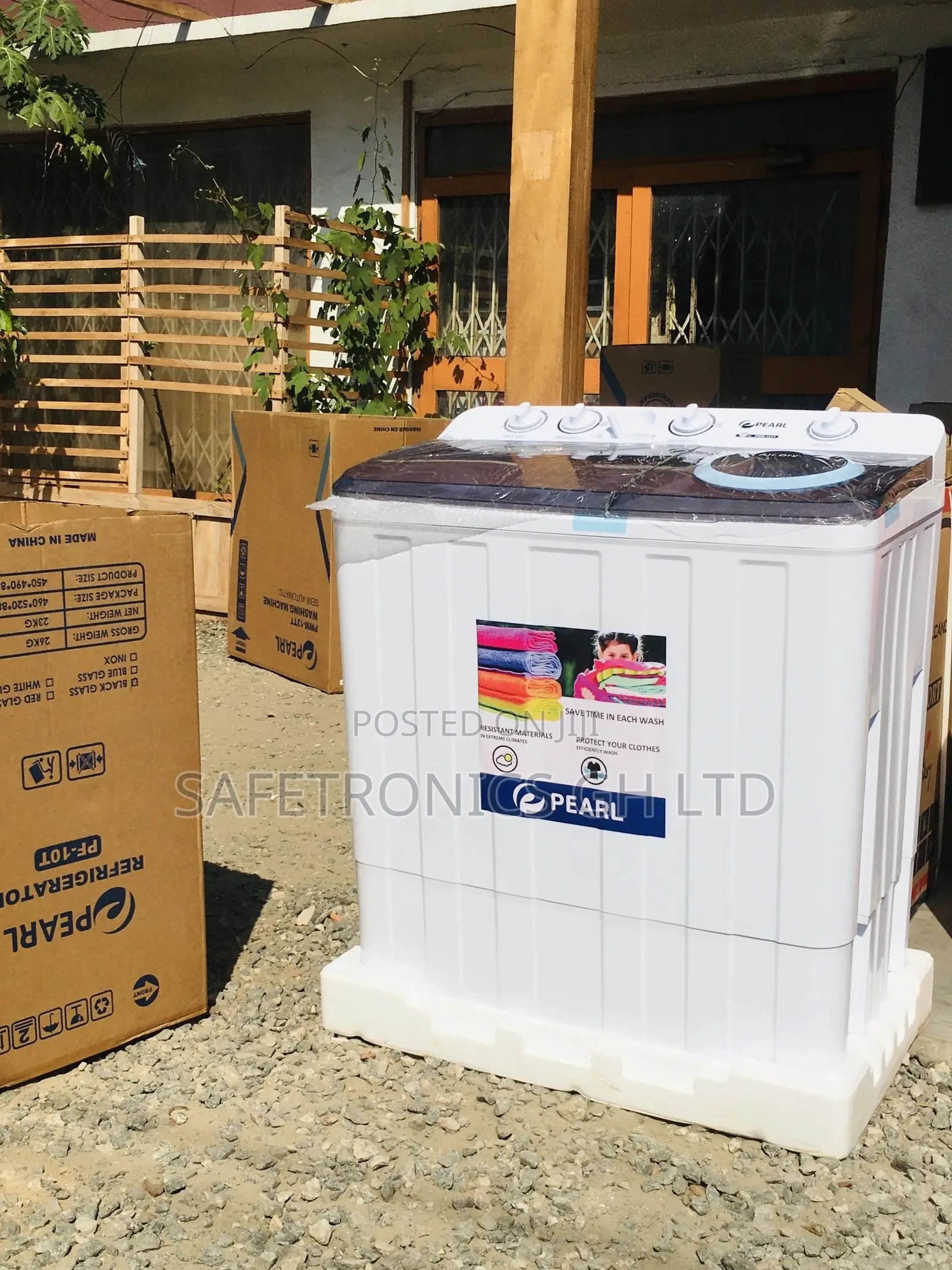 Topload Washingmachine 12kg Semiautomatic Pearl Elegant