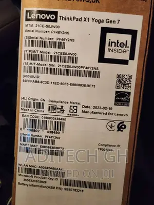 New Laptop Lenovo Thinkpad X1 Yoga 16GB Intel Core I7 SSD 256GB