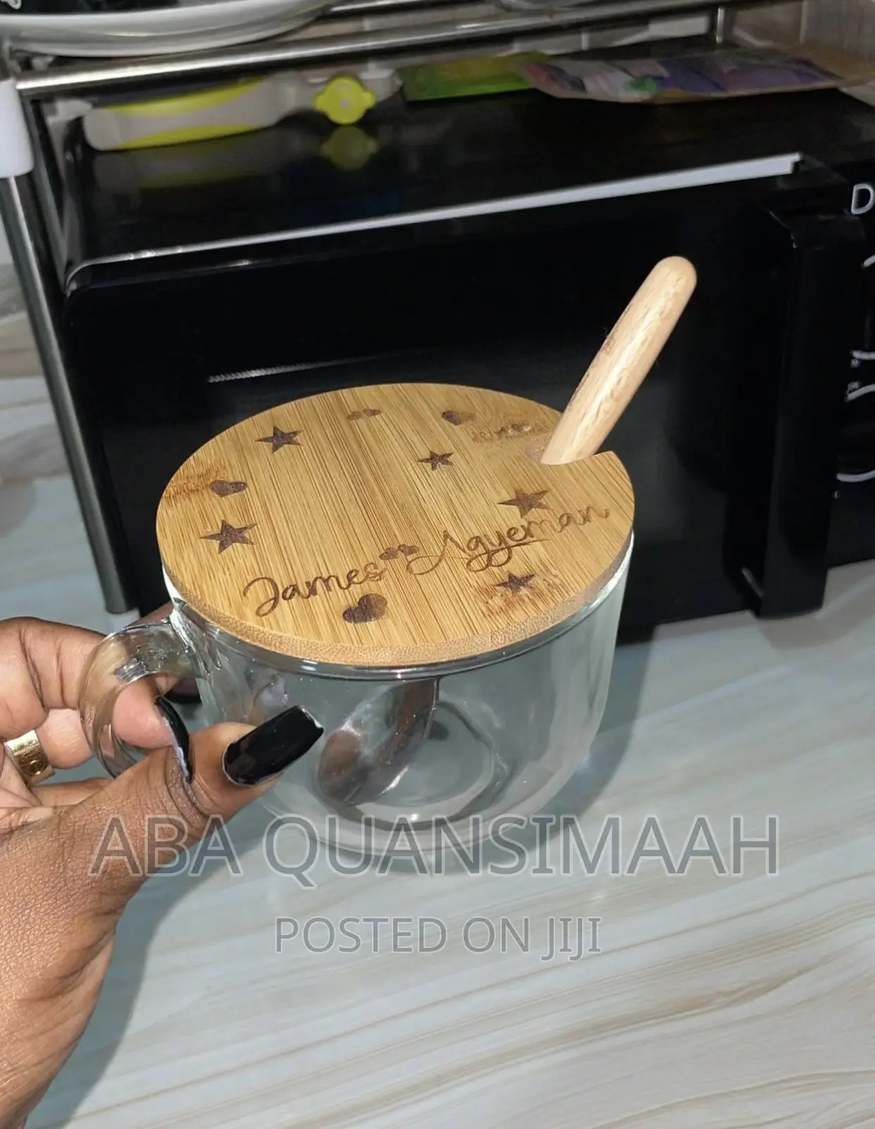 Customized Magic Mug,Bottles,Kitchen Spoons and a Glass Cup