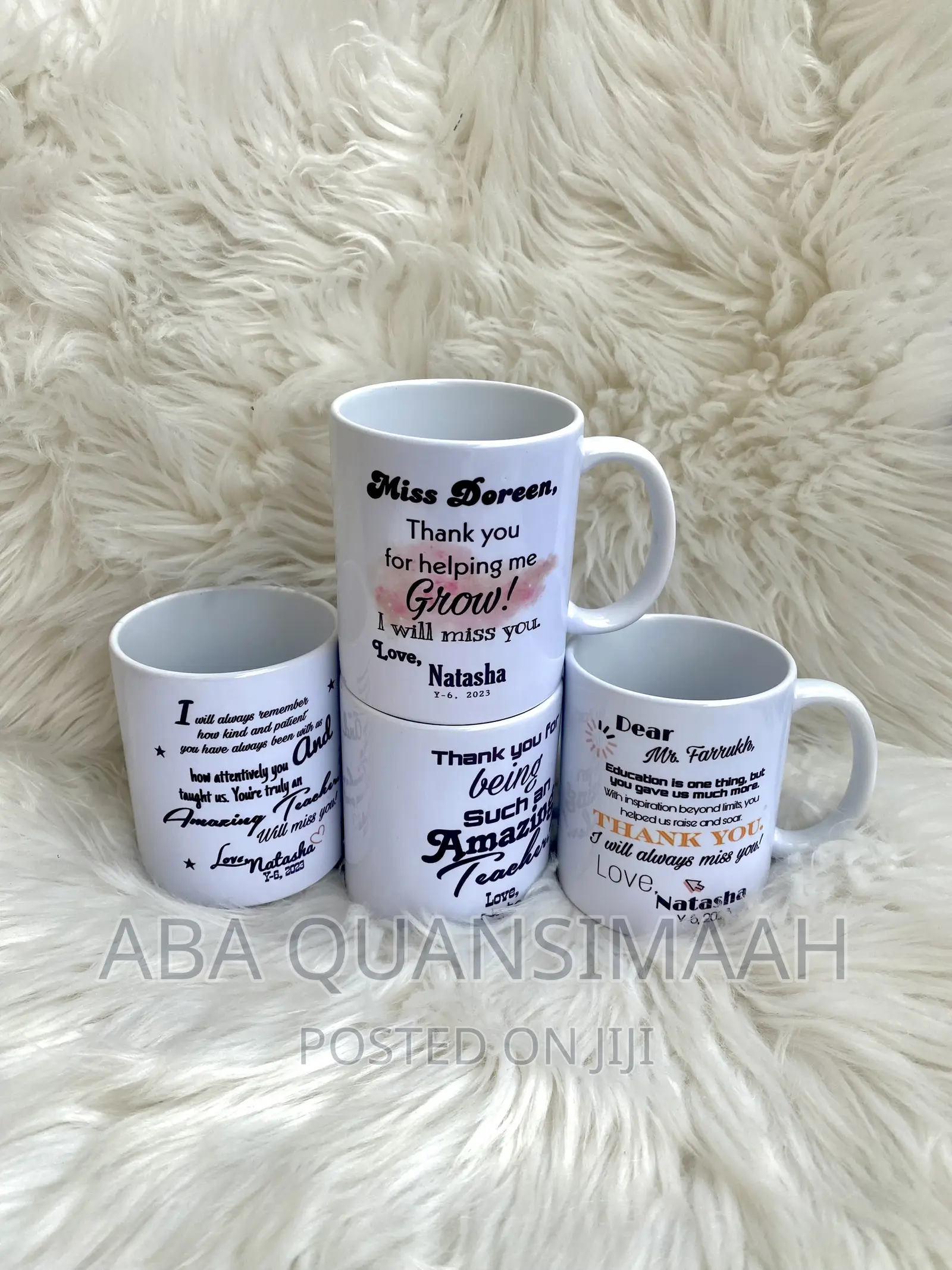 Customized Magic Mug,Bottles,Kitchen Spoons and a Glass Cup