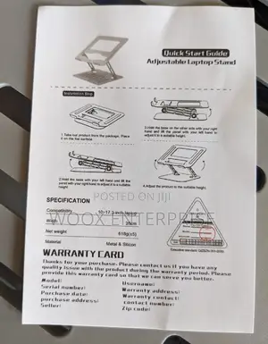 Adjustable Laptop Stand/Cooling Fan