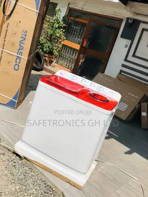 11kg Washingmachine Topload Semiautomatic Nasco White/Red