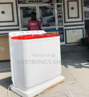 Topload Washingmachine Semiautomatic 11kg Red/White Nasco