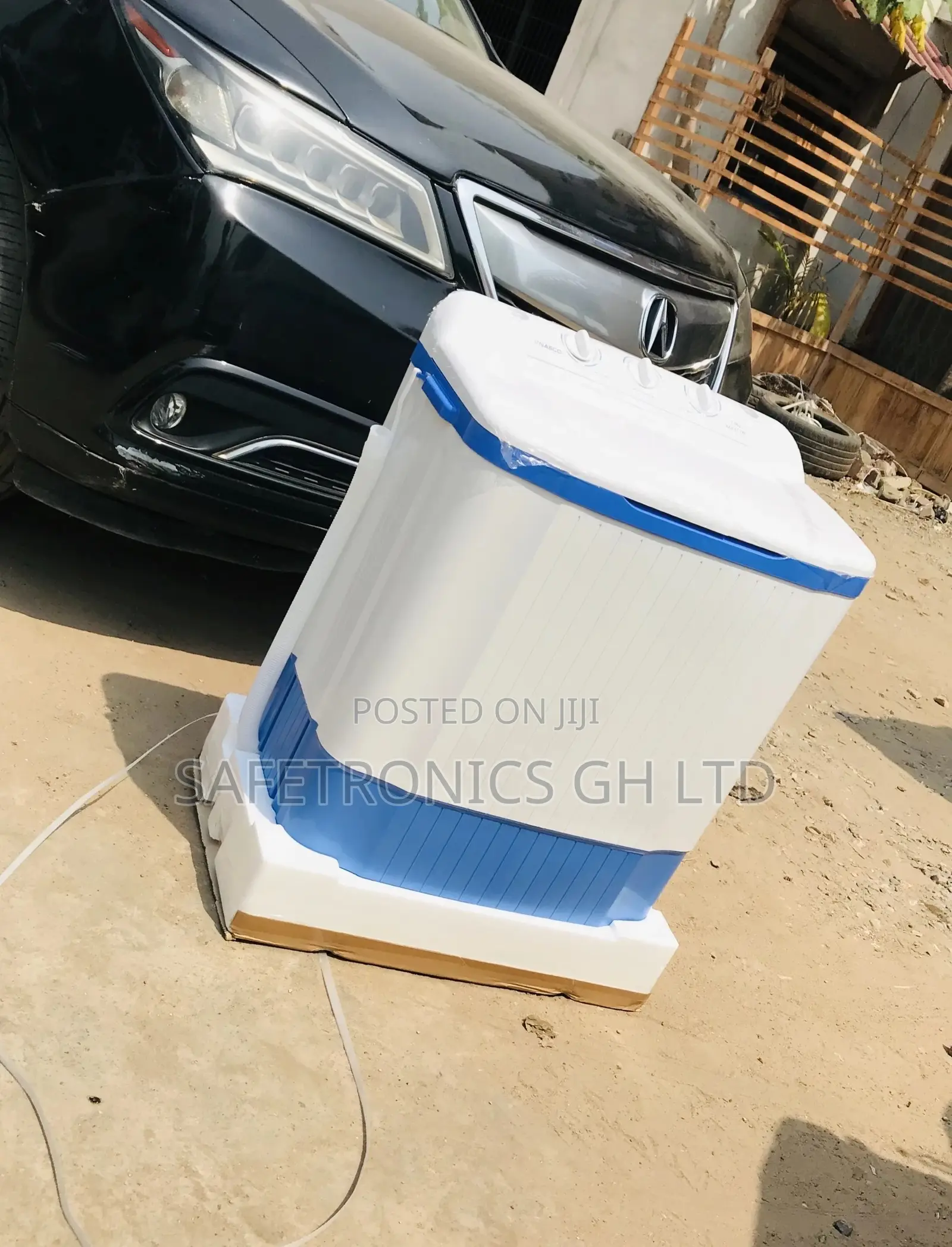 Blue/White Semiautomatic Topload Washingmachine 7kg Nasco