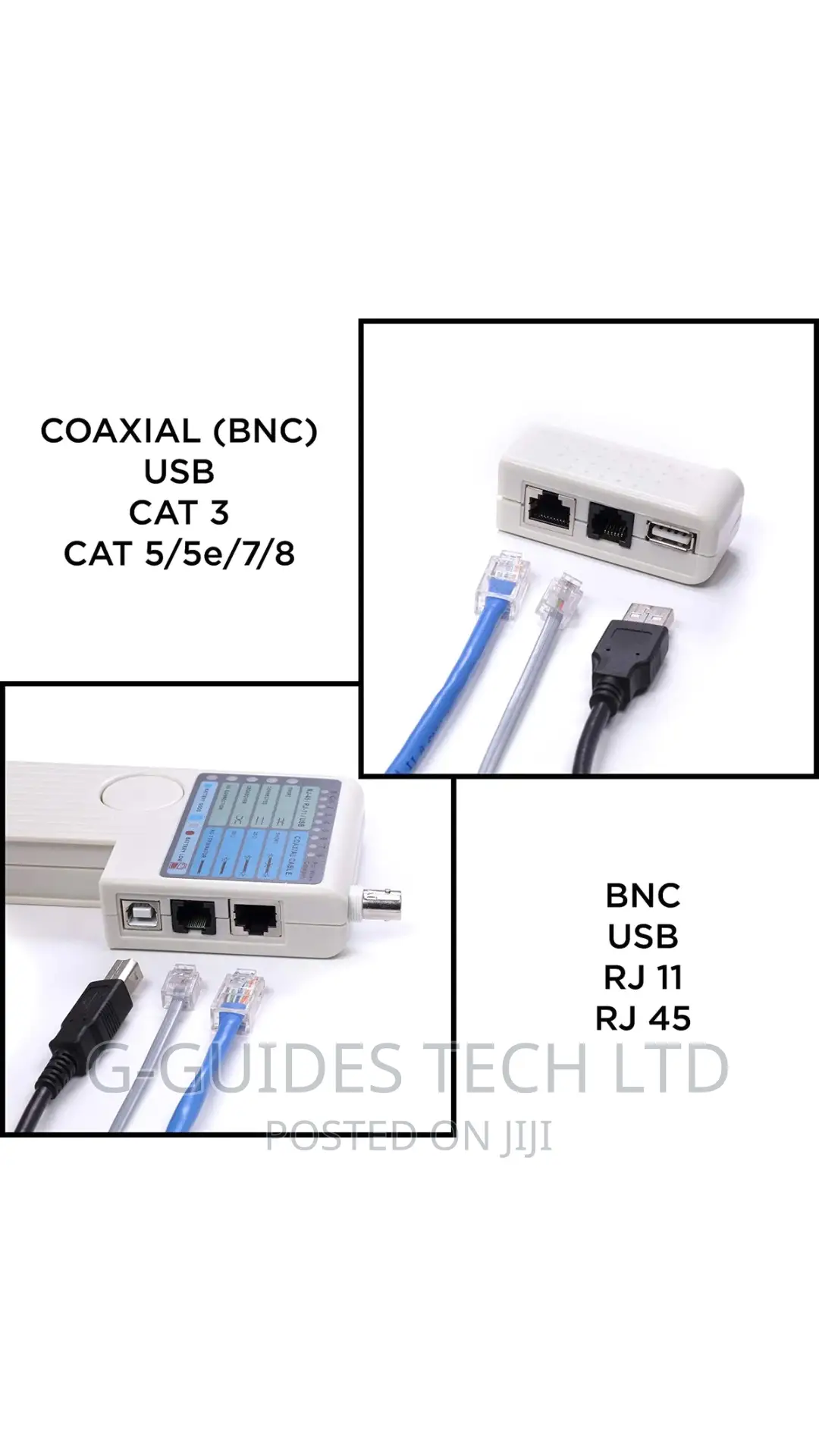 4 -in-1 Network Cable Tester, 4 in 1 Remote Cable Tester