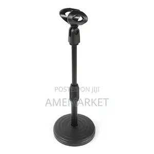 Metal Desktop Microphone Stand Live Streaming Studio Condenser Mic