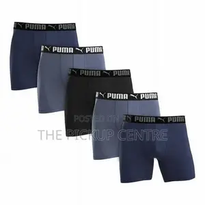 Large Puma Men's Sportluxe 5 Pair Performance Boxer Briefs