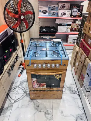Wooden Like 50/50 Volcano 4burner Gas Cooker 