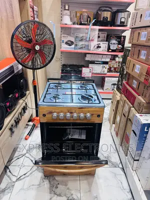 Stylish Design Wooden Like Gas Cooker Oven 4burner