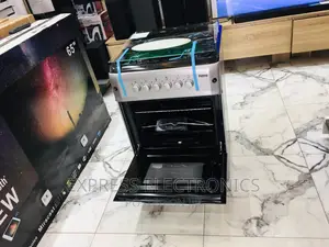 60/60 Gas Cooker Oven Grill 4burner Sliver 