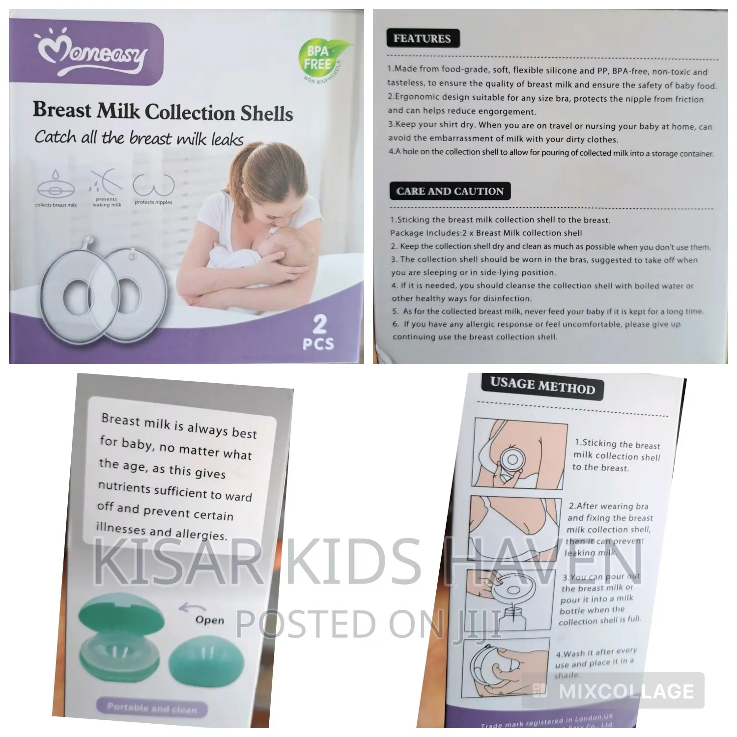 Momeasy Breast Milk Collection Shells/Breast Milk Collector