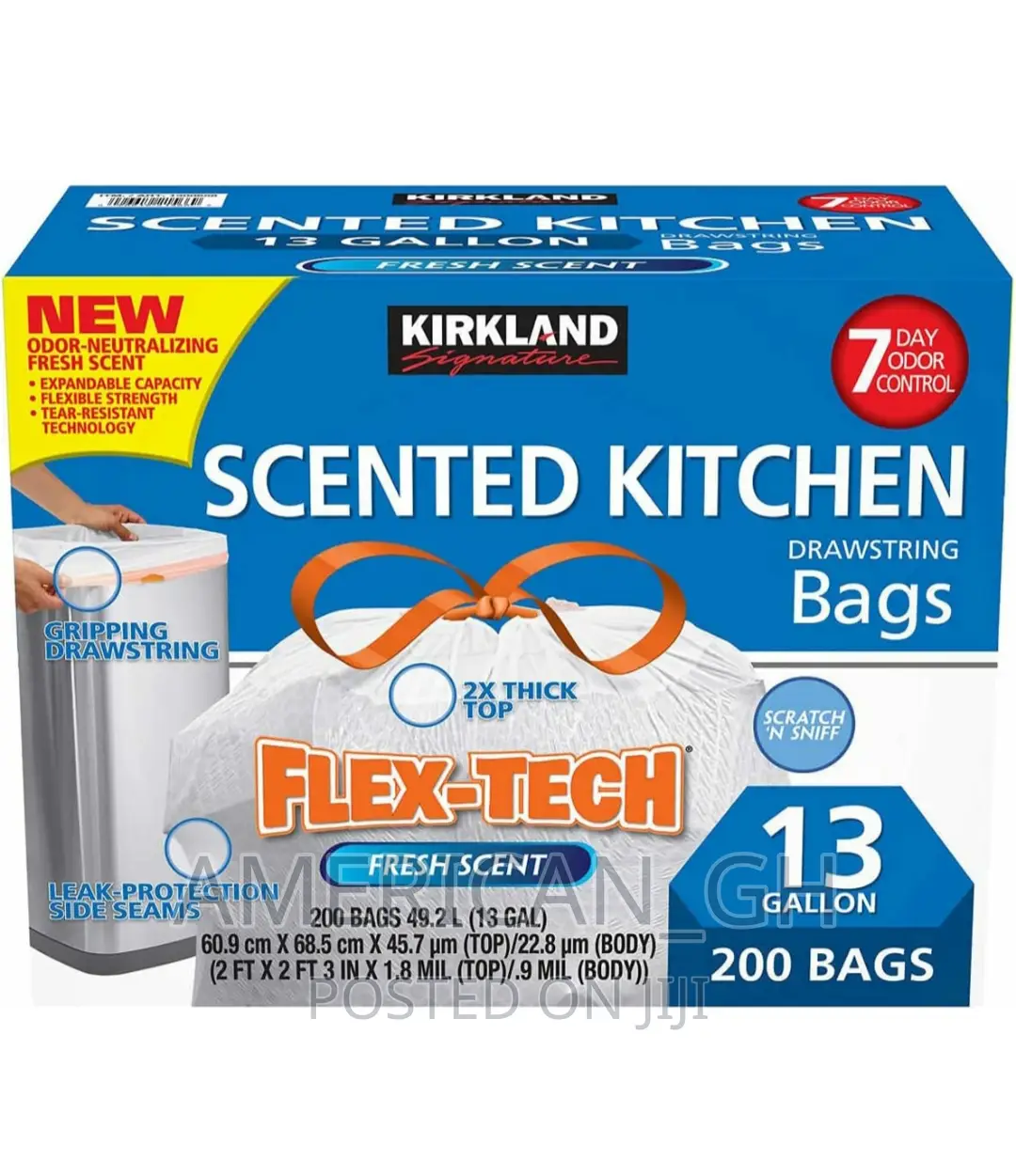 Kirkland Signature Flex-Tech 13-Gallon Kitchen Trash Bags