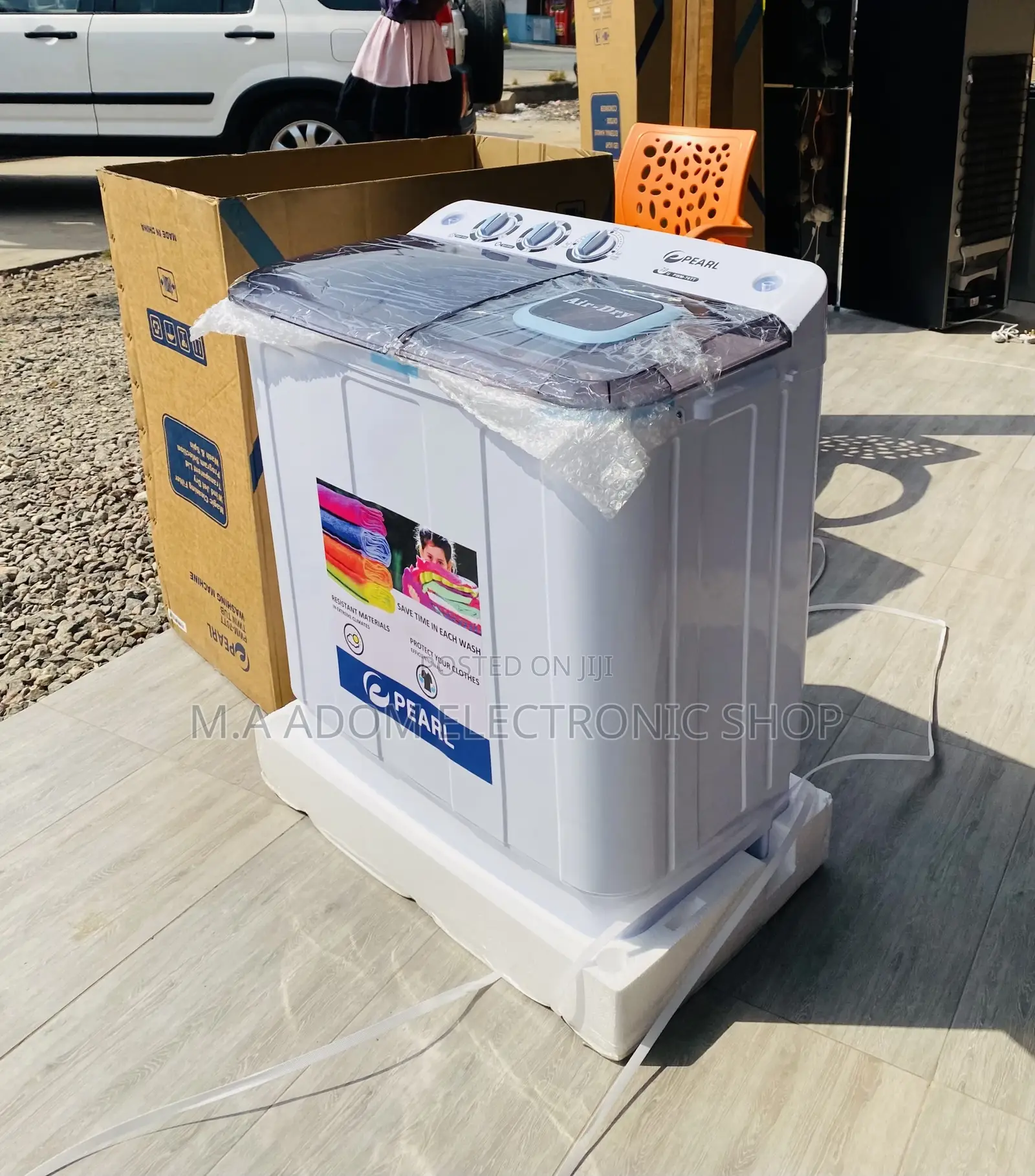 Brand New Pearl 12kg Twin Tap Washing Machine.