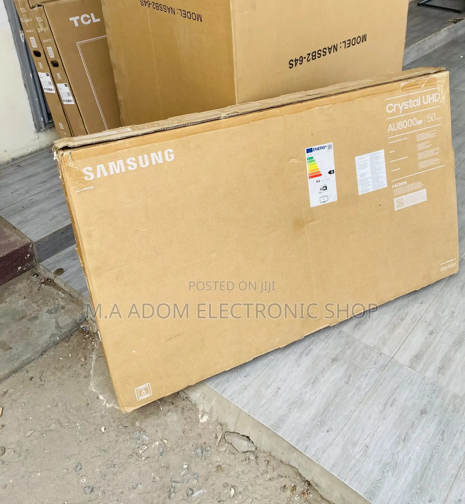 Sealed in Box Samsung 50AU8000 50” Crystal Uhd Smart Tv.