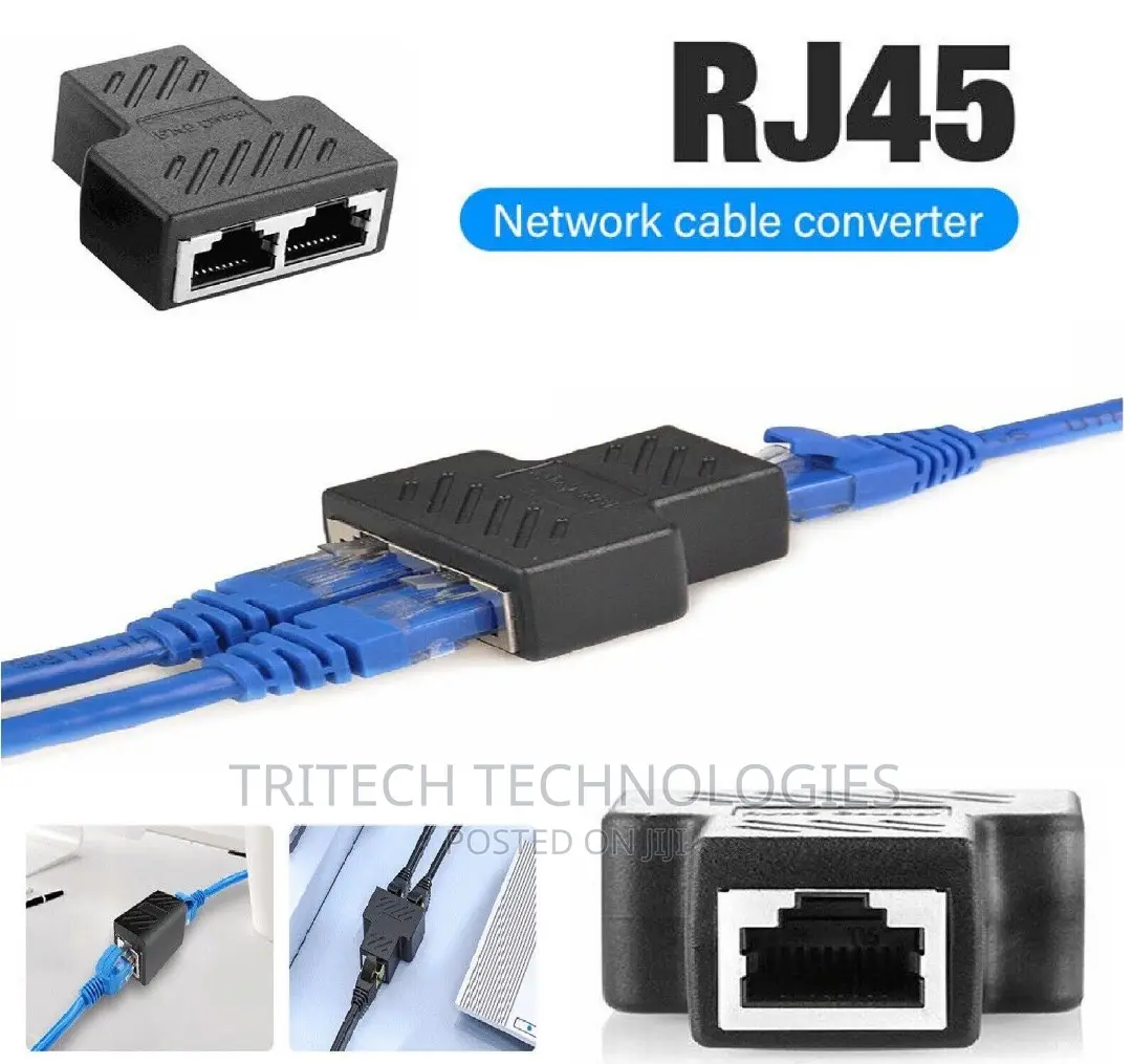 RJ45 Ethernet Lan Network Splitter 1 TO 2 DOUBLE Adapter