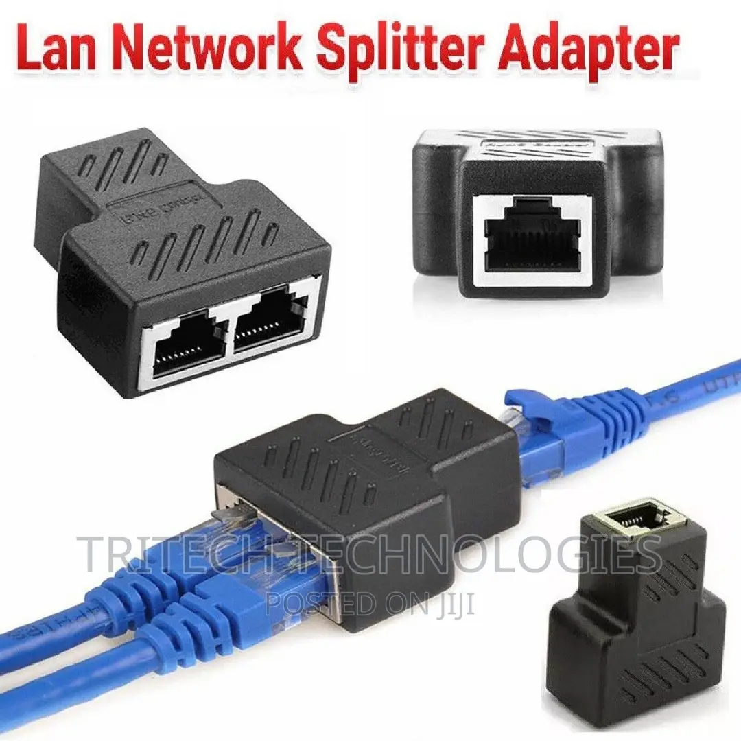 RJ45 Ethernet Lan Network Splitter 1 TO 2 DOUBLE Adapter
