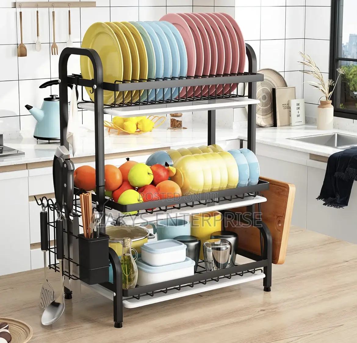 Anti Rust Dish Rack/Kitchen Organizer