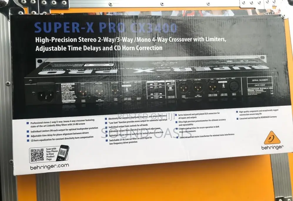 Behringer SUPER-X PRO CX3400 High-Precision Stere Crossover