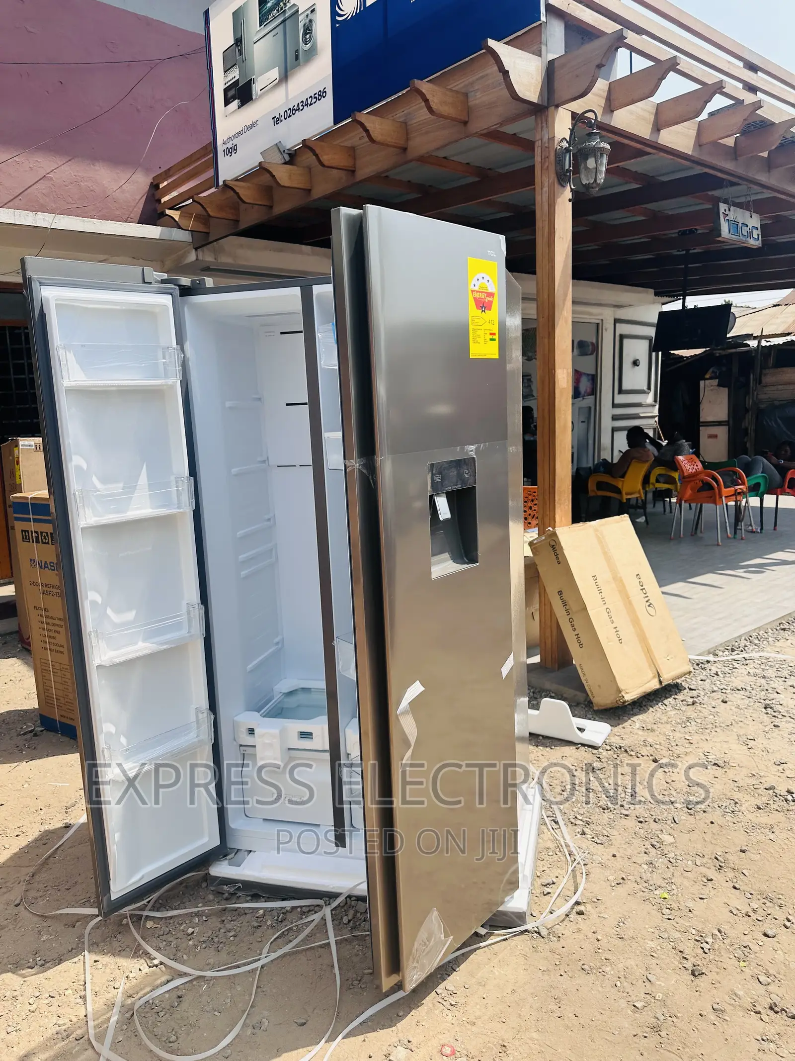 Call and Order TCL-P520SBN Fridge Side by Side