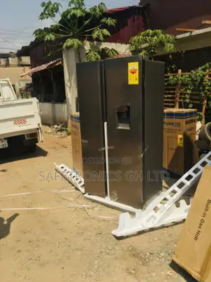 P520SBN 607 Liters TCL Gray 2 Doors Side by Side Fridge