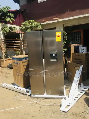 Gray 607 Liters TCL Side by Side P520SBN 2 Doors Fridge