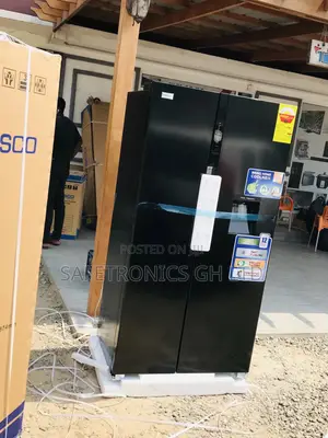 Durable Nasco Black 2 Doors Side by Side Nass2b-64s Fridgeee