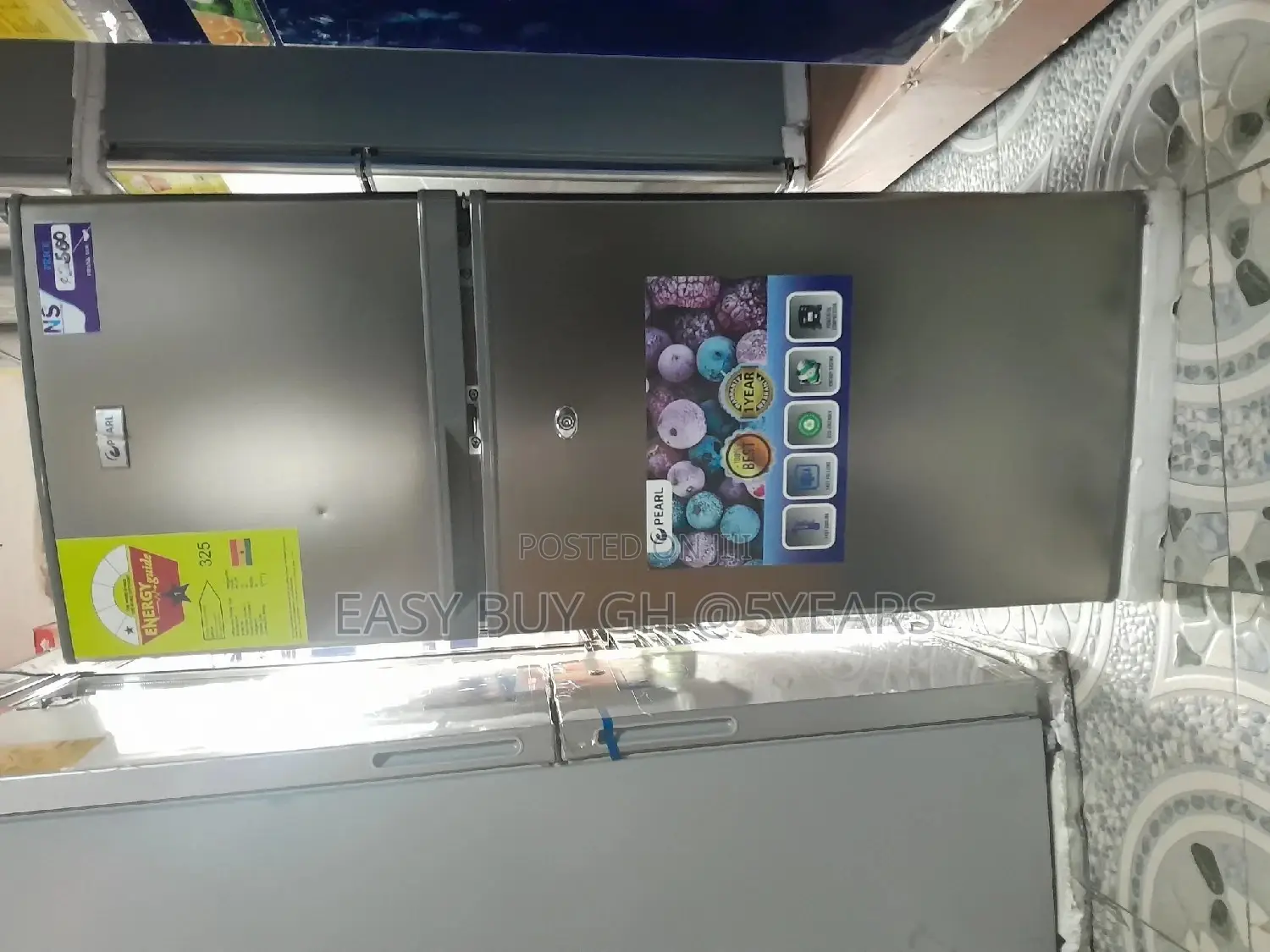 Fresh in Box Modern Refrigerator Pearl